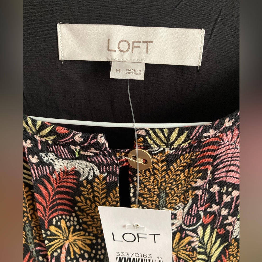 LOFT Colorful Drawstring Mini Dress - Picture 7 of 10